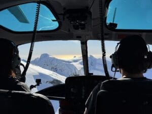 Approaching the glacier before landing in Milford Sound.