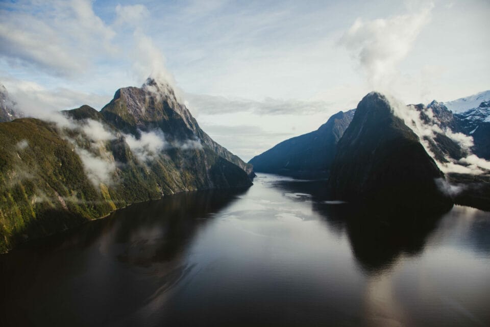 Epic Aerial Views of Milford Sound.